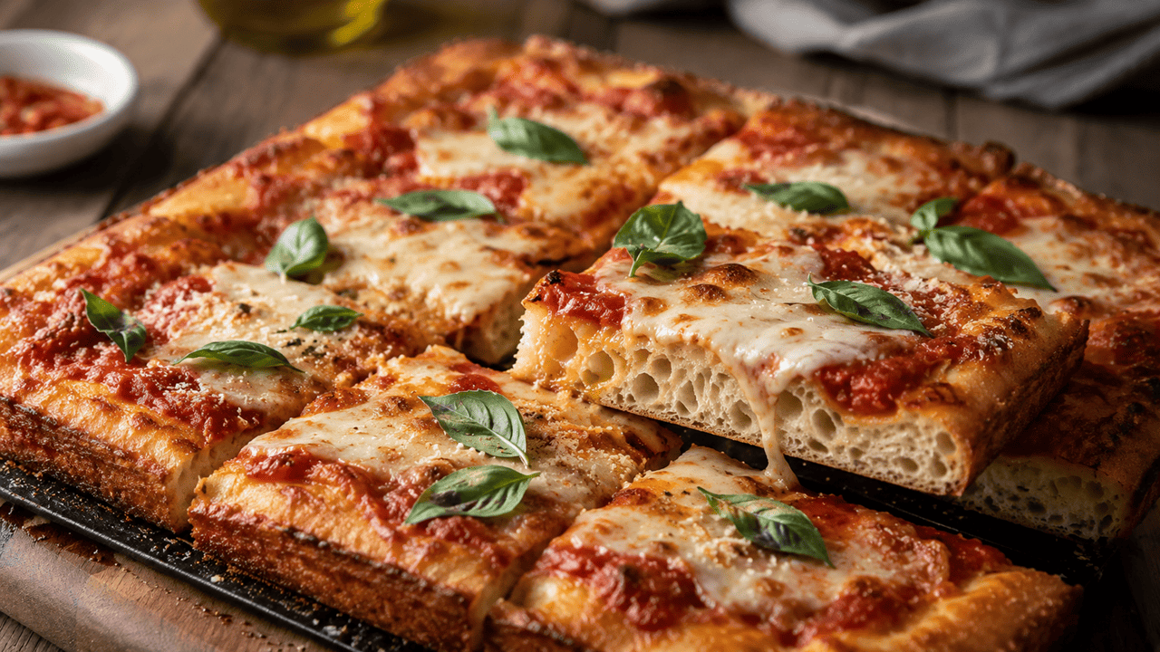 Crispy Focaccia Pizza Recipe