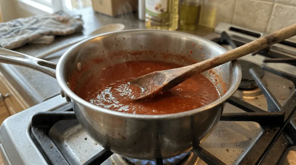 Taco Time hot sauce Simmer Gently